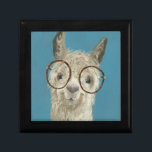 Llama Specs - Round Eyeglasses Gift Box<br><div class="desc">Llama Specs III by Victoria Borges. Features a happy llama with cute oversized eyeglasses.</div>