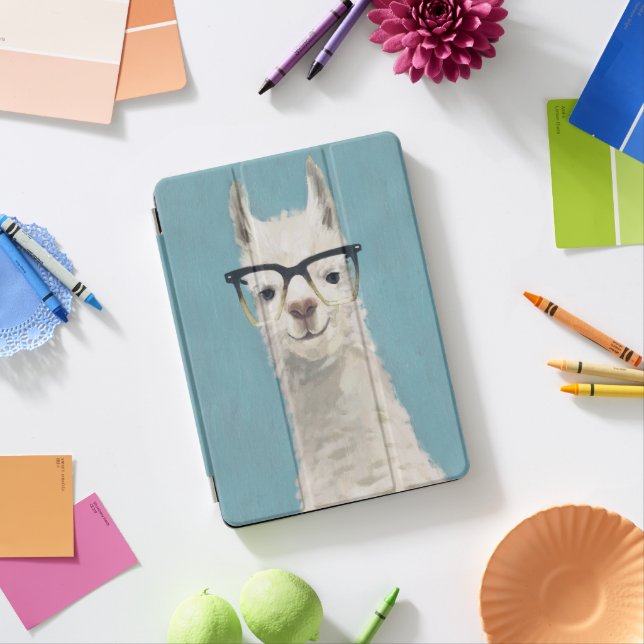 Llama Specs - Square iPad Pro Cover (Desk)