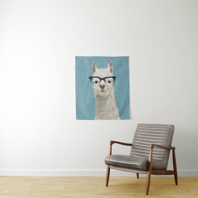 Llama Specs - Square Tapestry (In Situ)