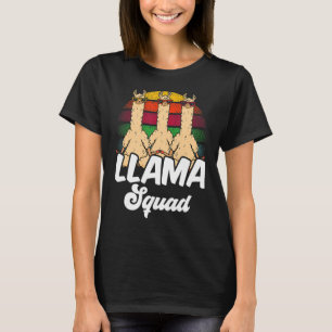 Llama Squad Animal Cute Llamas Sayings T-Shirt