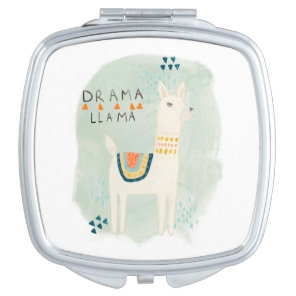 Llama Squad - Drama Llama Compact Mirror