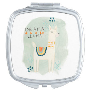 Llama Squad - Drama Llama Compact Mirror