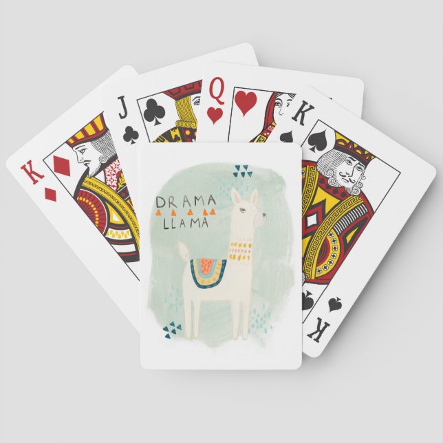 Llama Squad - Drama Llama Poker Cards (Back)