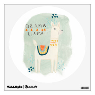 Llama Squad - Drama Llama Wall Decal
