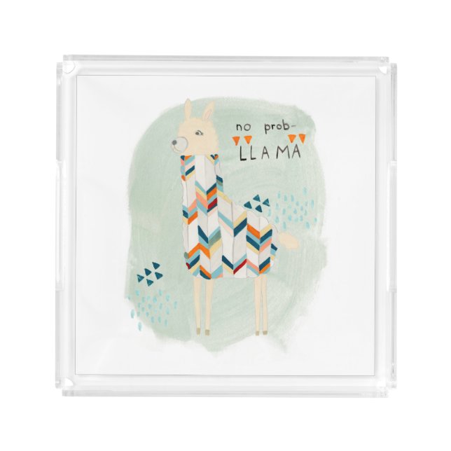Llama Squad - No Prob-llama Acrylic Tray (Front)