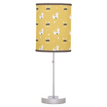 Llama Stars Yellow Neutral Baby Nursery Table Lamp