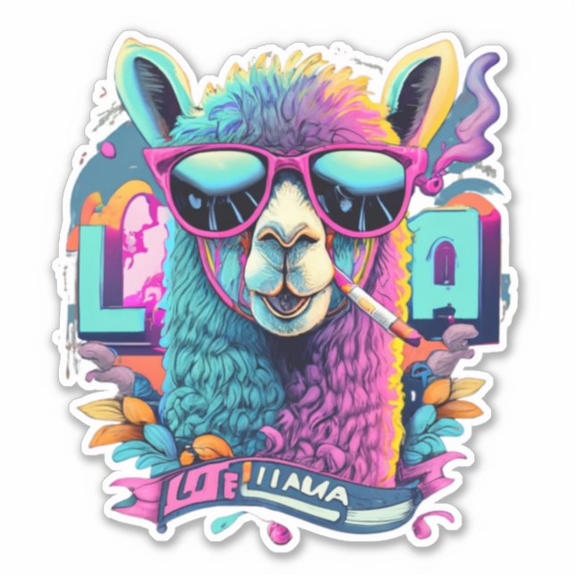 Llama Stickers for Journaling and Scrapbooking (Front)