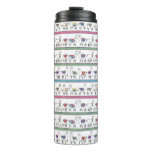 Llama Stripe Pattern Thermal Tumbler