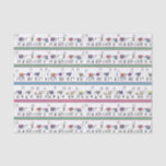 Llama Stripe Pattern Tissue Paper
