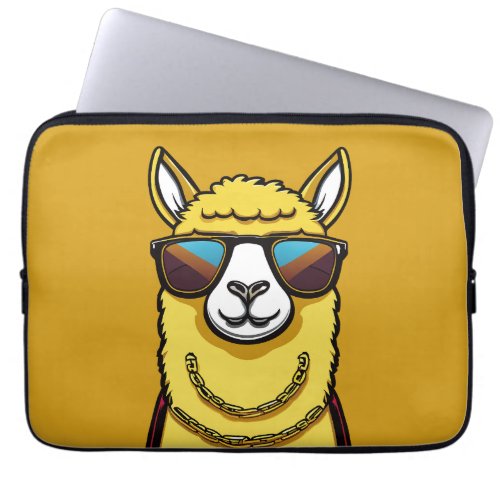 Llama Swagger Bling and Shades Laptop Sleeve