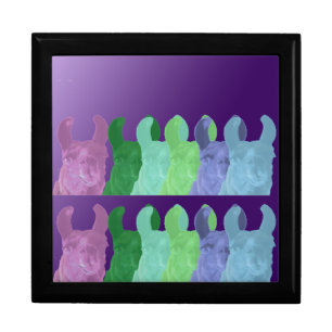 Llama Sweet Pea: The Wise Matriarch Llama Jewelry Box