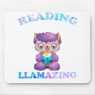 Llama Tell You about a Book I Love Mouse Pad