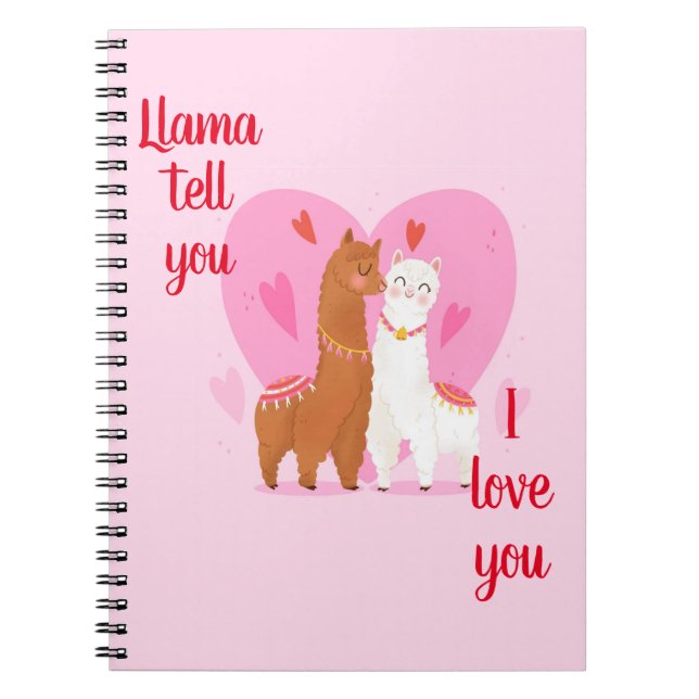 Llama Tell you  Notebook (Front)