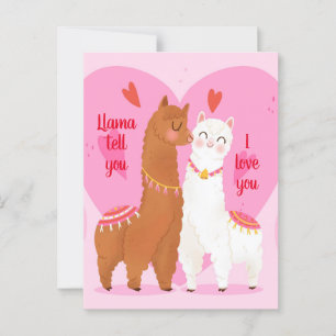 Llama Tell you   Postcard