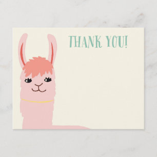 Llama Thank You Cards