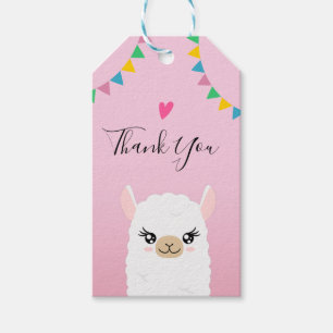 Llama Thank you Gift Tags