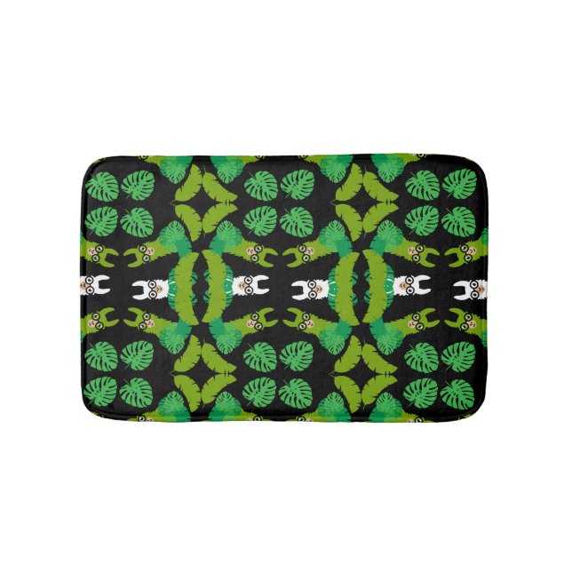 Llama Themed Print Bath Mat (Front)