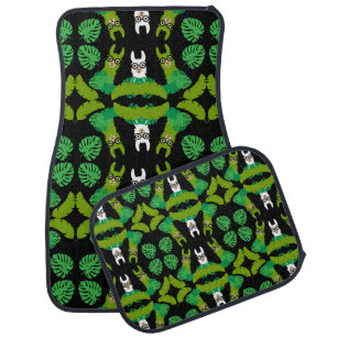 Llama Themed Print Car Floor Mat