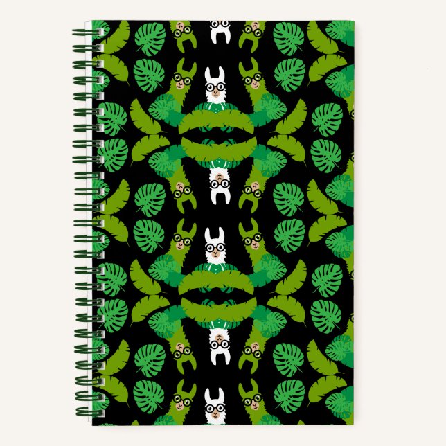 Llama Themed Print Notebook (Front)