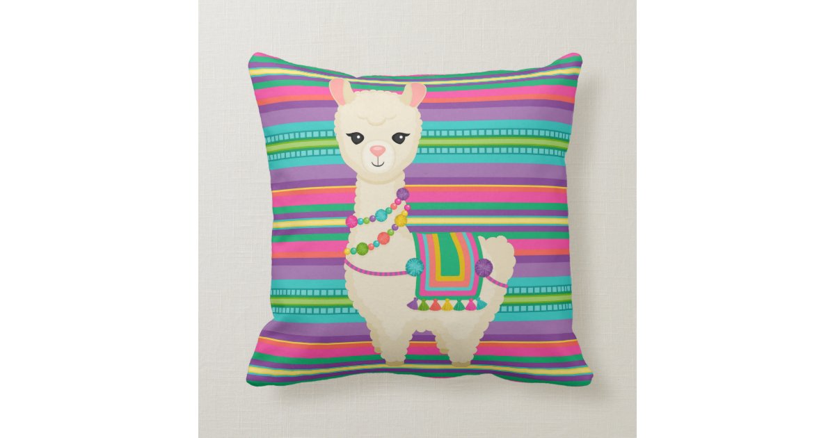 Llama Throw Pillow | Zazzle.com