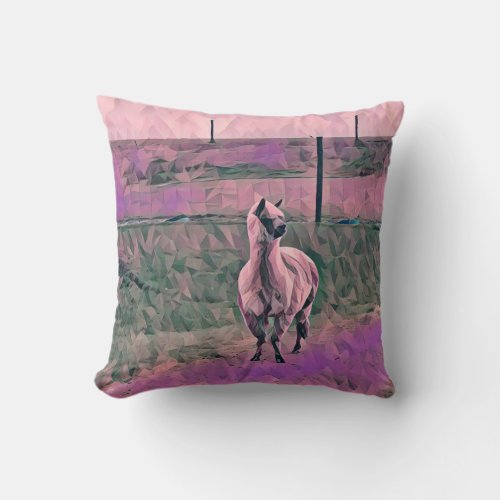 Llama Throw Pillow