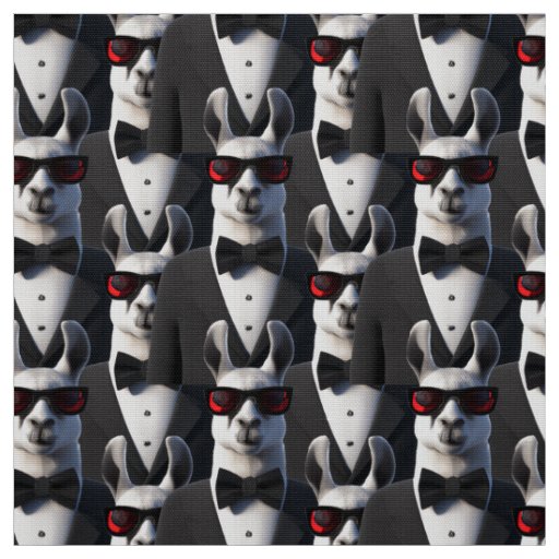 Llama Tux Sunglasses Pattern Fabric