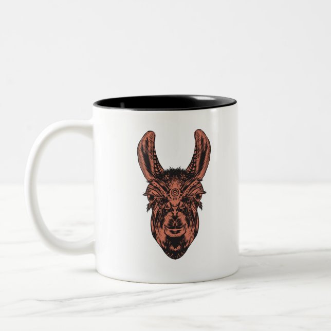 Llama Two-Tone Coffee Mug (Left)