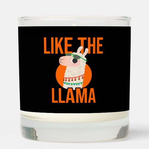 Llama Unicorn Lama animal trends saying gift Scented Candle
