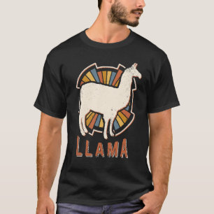 Llama Vintage Classic Retro Animal Love T-Shirt