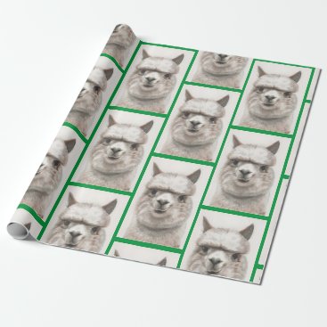 Llama Watercolor Wrapping Paper Alpaca Smiles Llama Watercolor Wrapping Paper Alpaca Smiles