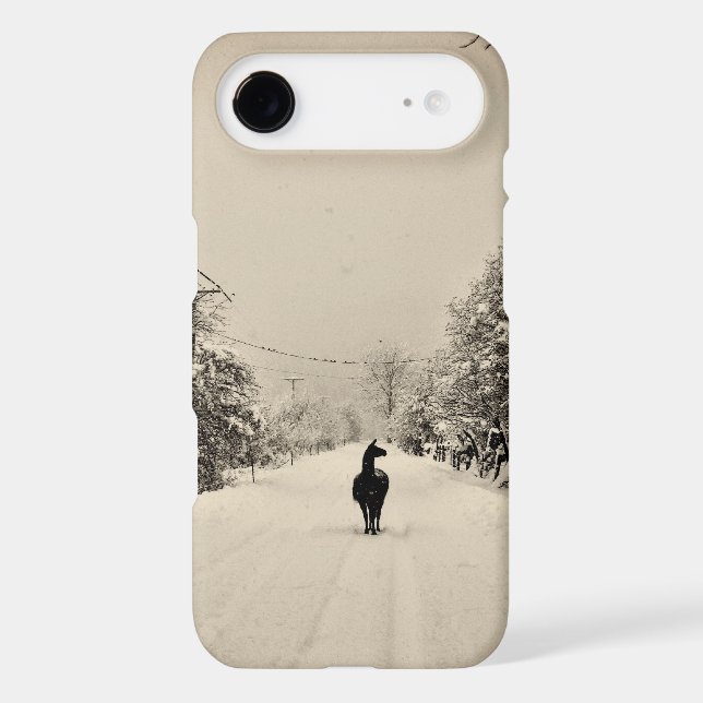 llama winter Case-Mate iPhone case (Back)