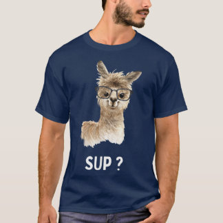 Llama with glasses Funny saying Alpaca T-Shirt