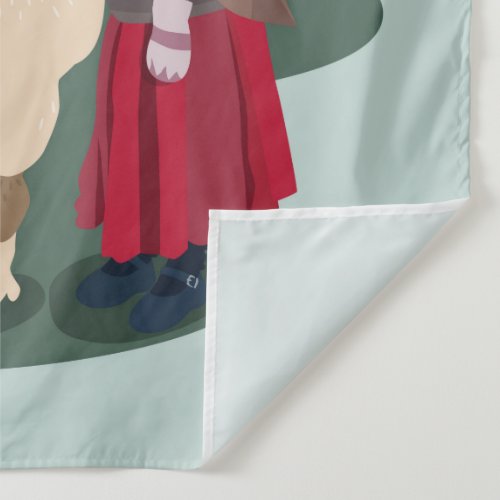Llama with her little girl wall art tapestry