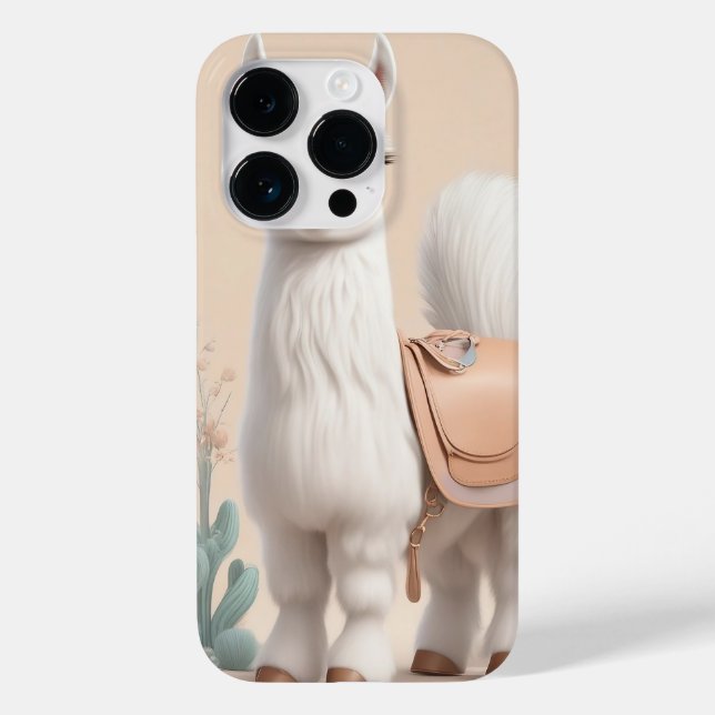 Llama with Saddle in the Desert Case-Mate iPhone Case (Back)