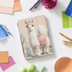 Llama with Saddle in the Desert iPad Pro Cover