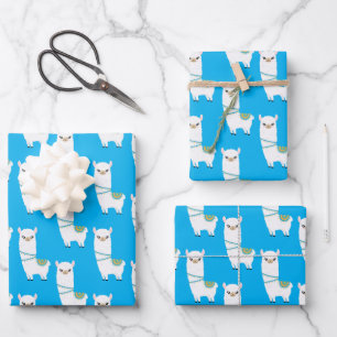 Llama Wrapping Paper Sheets