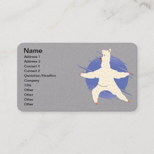 Llama Yoga Business Card