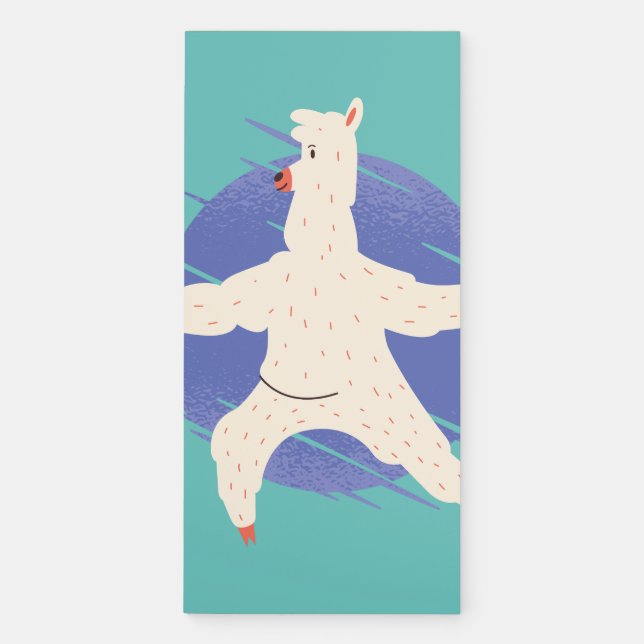Llama Yoga Magnetic Notepad (Front)