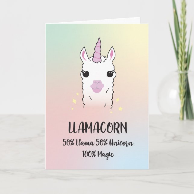 Llamacorn Card (Front)