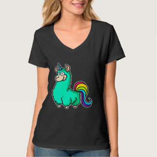Llamacorn Cute  Rainbow Unicorn Llama T-Shirt