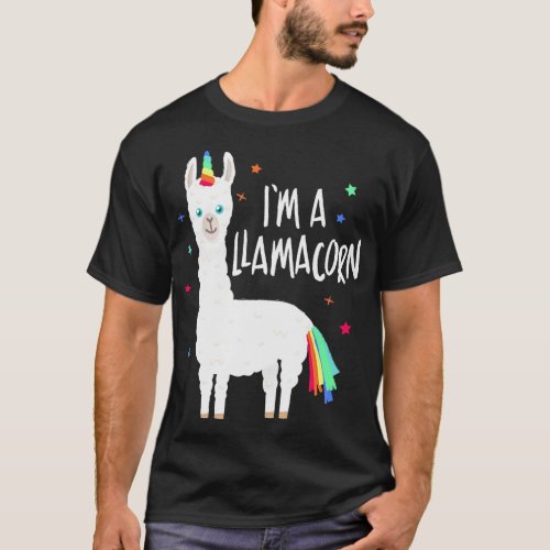 Llamacorn _ Funny Cute Llama Unicorn T_Shirt