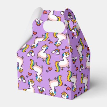 Llamacorn Madness Favor Boxes by YamPuff at Zazzle
