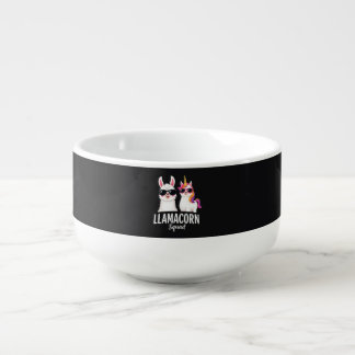 Llamacorn Squad Funny Unicorn Llama Squad Christma Soup Mug