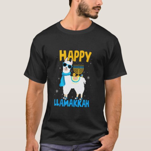 Llamakkah Funny Llama Hanukkah Christmas Llama T-Shirt