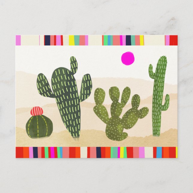 Llamarama Cactus Collection Postcard (Front)
