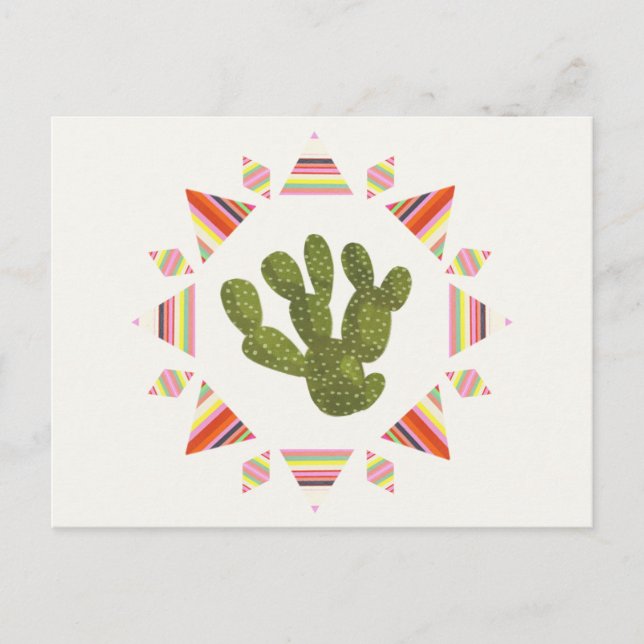Llamarama Collection | Cactus Circle Postcard (Front)