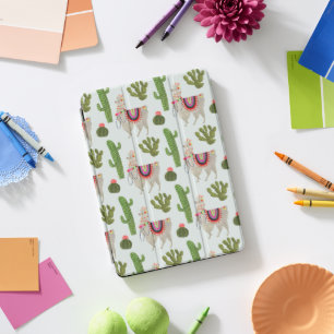 Llamarama Collection   Cactus & Llama Pattern iPad Pro Cover