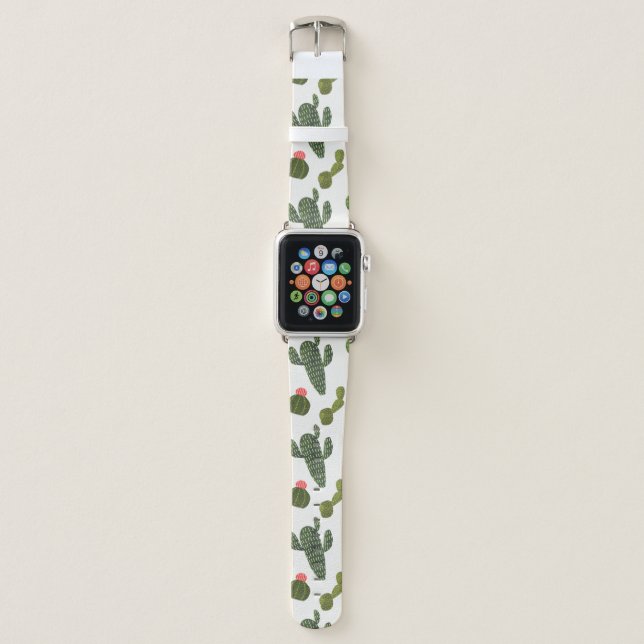 Llamarama Collection | Cute Cactus Apple Watch Band (Front)