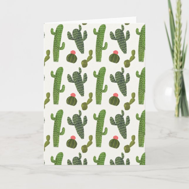 Llamarama Collection | Cute Cactus Card (Front)