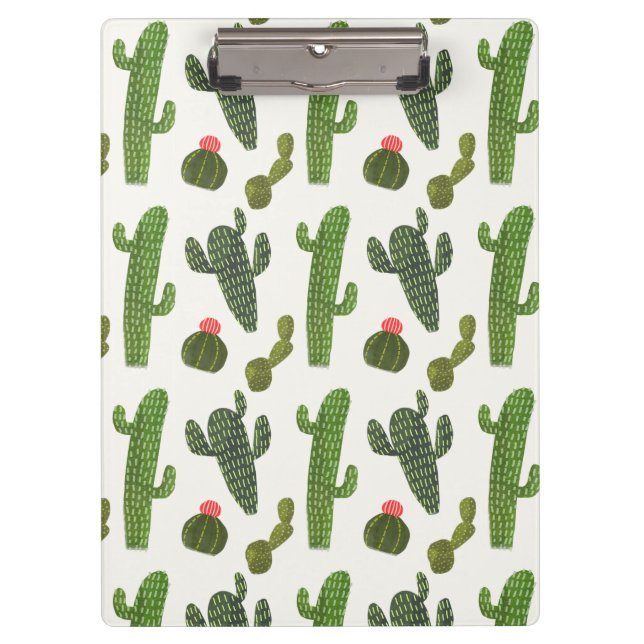 Llamarama Collection | Cute Cactus Clipboard (Front)